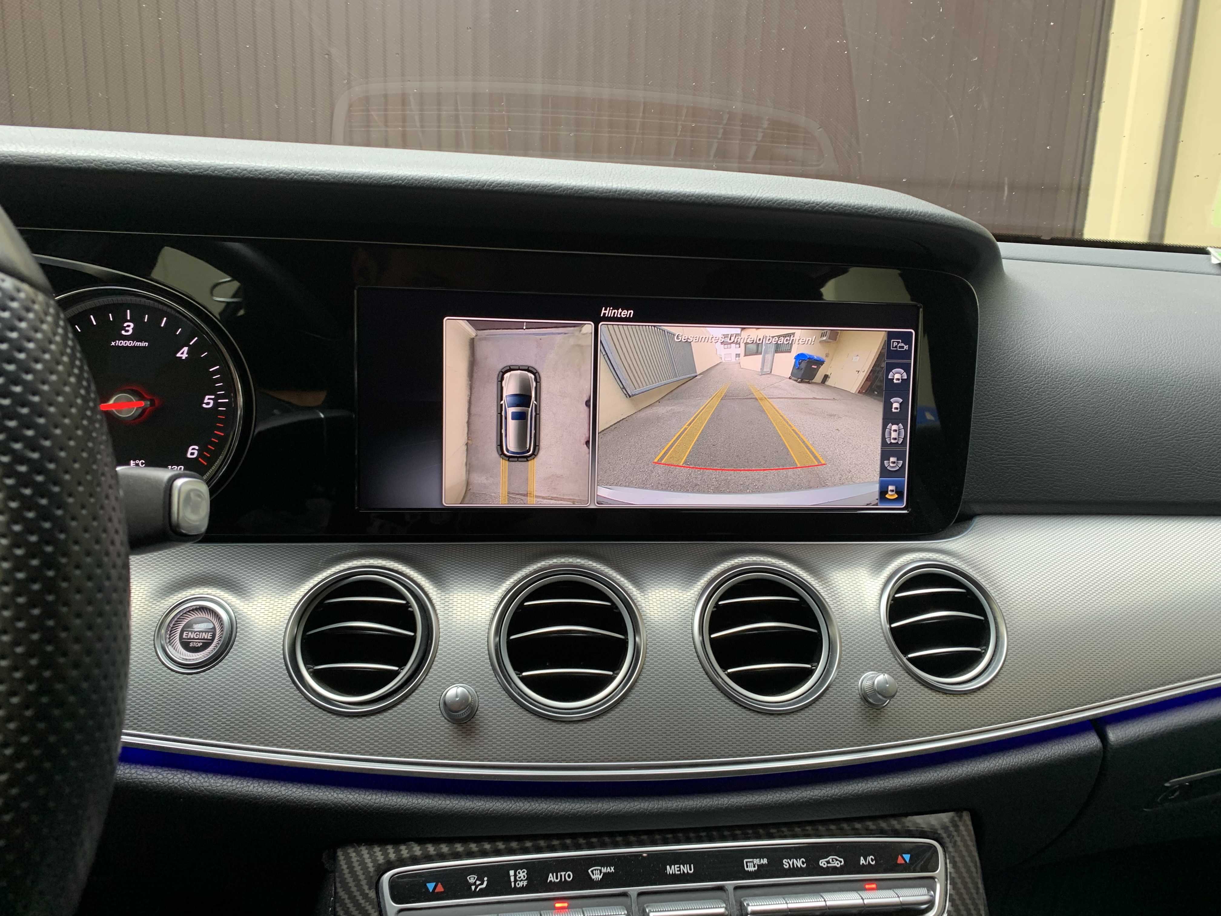 Nachrüstung Einbau 360 Grad Kamera für die Mercedes Benz E Klasse Baureihe 213