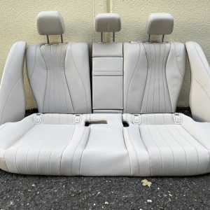 Mercedes E-Klasse W213 Limo Rücksitzbank Lehne hinten Sitze Teilleder beige