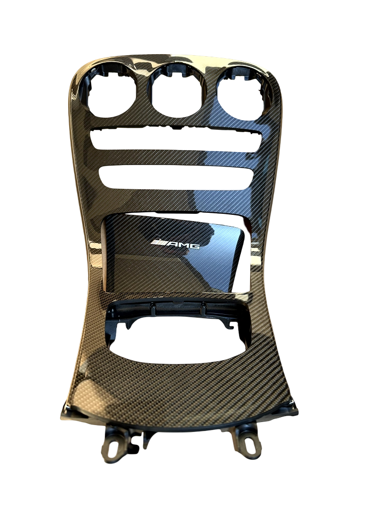 Original Mercedes GLC 253 Facelift Carbon Abdeckung Mittelkonsole A2536806105