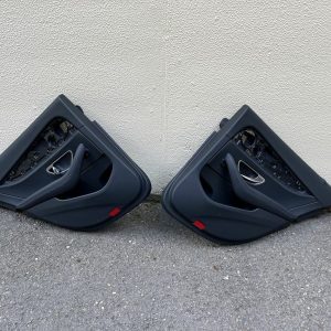 Mercedes E-Klasse 213 Türverkleidung hinten Satz Leder schwarz Naht einfach