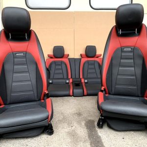 Mercedes E Cabrio A238 Leder Sitze Innenauss Memory Sitzklima AMG schwarz rot