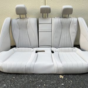 Mercedes E-Klasse W213 Limo Rücksitzbank Lehne hinten Sitze Teilleder beige