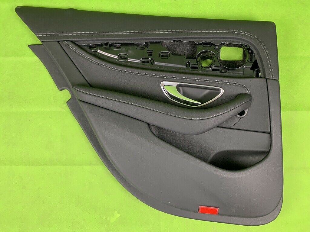 Mercedes E-Klasse W213 Türverkleidung hinten links Leder schwarz doppelte Naht