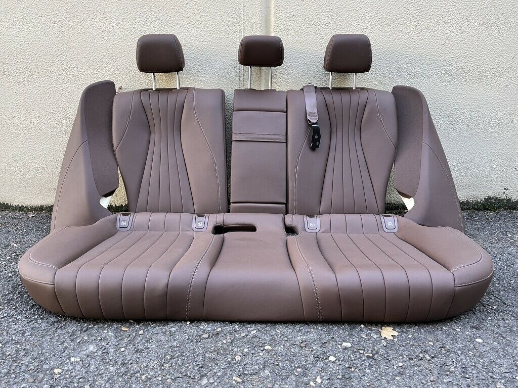 Mercedes E-Klasse W213 Limo Rücksitzbank Lehne hinten Sitze Leder Nappa braun