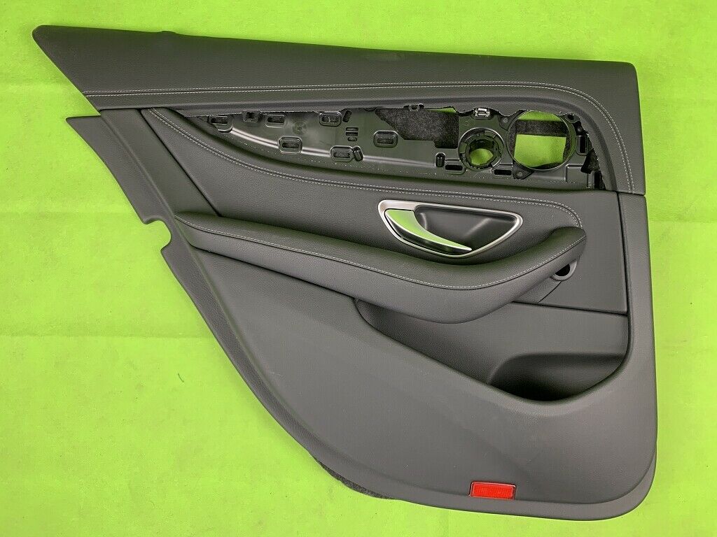Mercedes E-Klasse W213 Türverkleidung hinten links Leder schwarz doppelte Naht