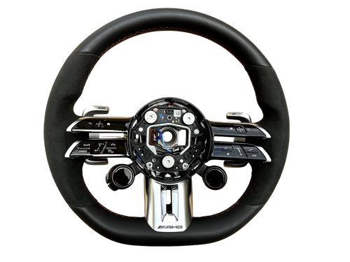 Orig Mercedes A C E S Klasse 63 AMG Lenkrad U88 177 247 118 213 223 3D16 SL rot