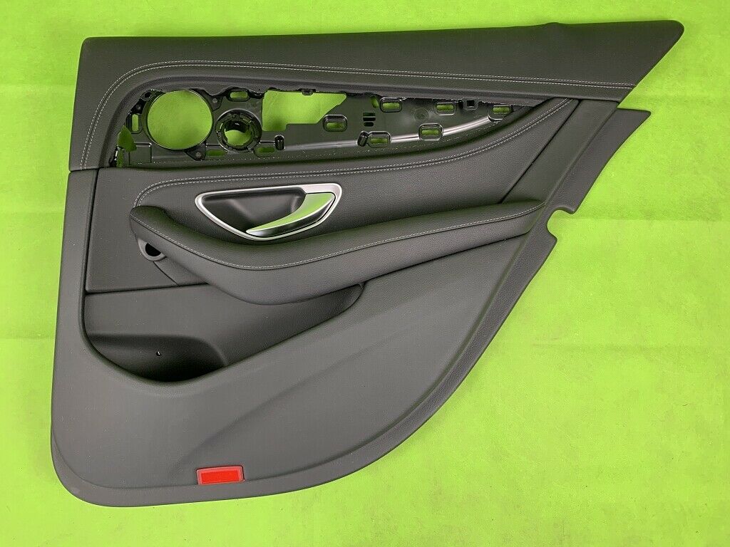 Mercedes E-Klasse W213 Türverkleidung hinten rechts Leder schwarz doppelte Naht