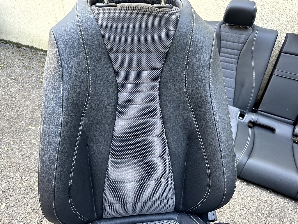 Mercedes E-Klasse 213 Kombi Teilleder Sitze Garnitur schwarz – Bild 4
