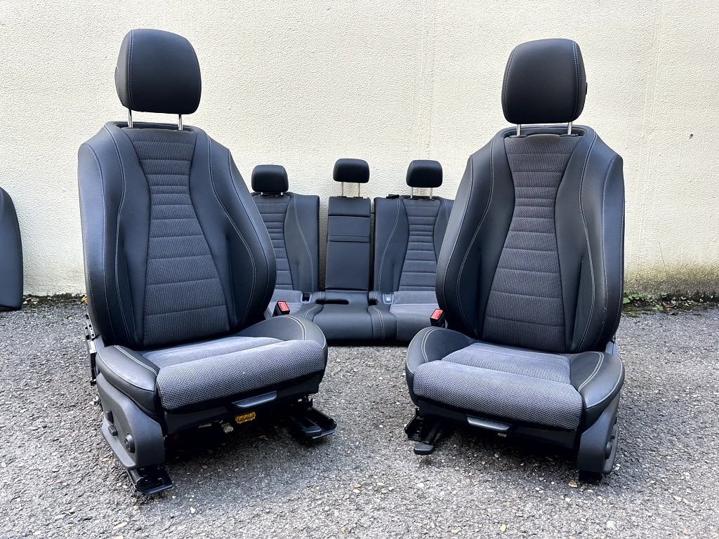 Mercedes E-Klasse 213 Kombi Teilleder Sitze Garnitur schwarz