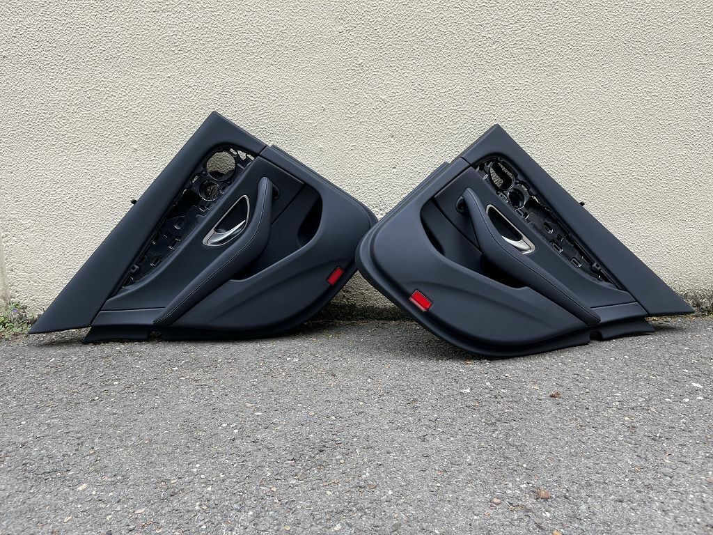 Mercedes E-Klasse W213 Türverkleidung Leder schwarz hinten Satz mit Sonnenrollo