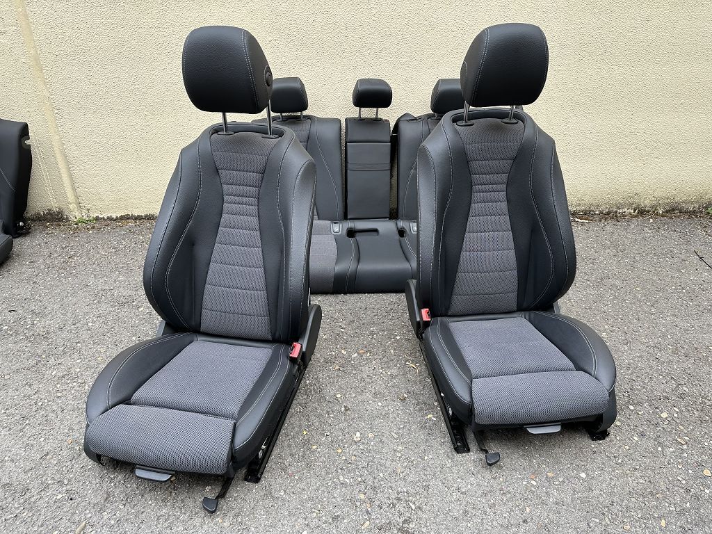 Mercedes E-Klasse W213 Limousine Sitze Sitzgarnitur Teilleder schwarz