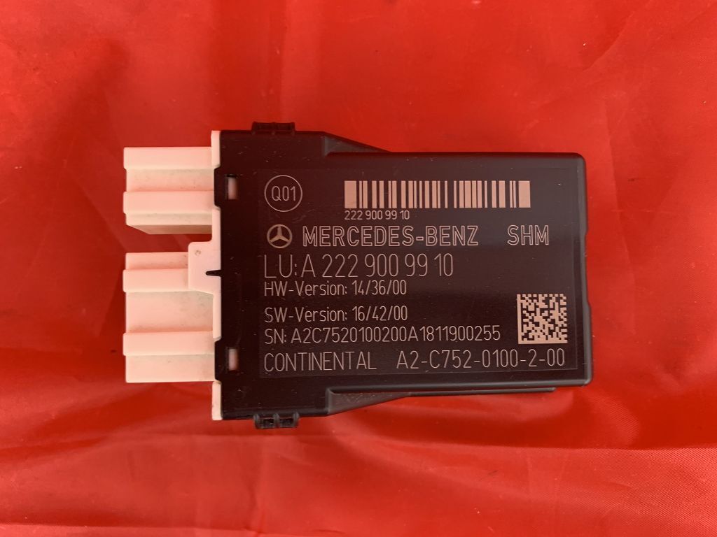 A2229009910 Original Mercedes C E S Klasse 205 213 222 238 257 Steuergerät Sitz